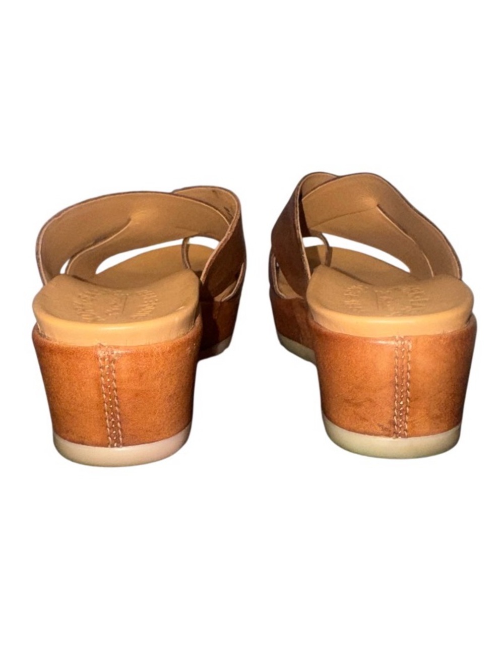 KORK- EASE distressed leather wedges women’s shoes  sandals size 6 - Picture 4 of 17
